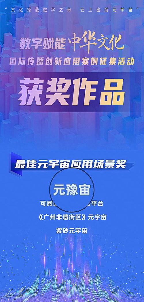 文化乘數字之舟，云上出海元宇宙——元豫宙榮獲最佳元宇宙應用場景獎